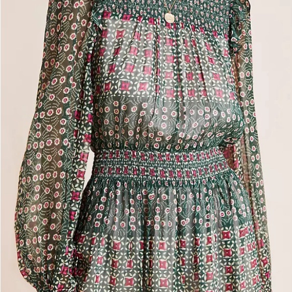 Anthropologie Rhiannon Floral Mini Dress - Picture 3 of 12